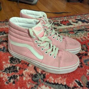 Vans Women's Pink High-Top Sneakers